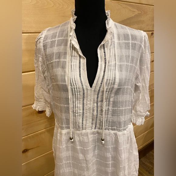 Kivari Serena Babydoll Mini Dress - White - size 10 US - NWT - Picture 10 of 16